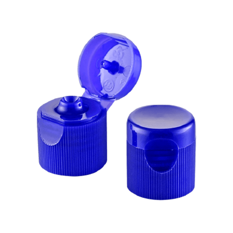 Sötétkék műanyag flip top sapka biomedicinához